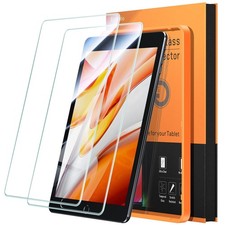 iPad Air 2 Screen Protector, 2 Pack Premium Tempered Glass Film 9H Hardnes...