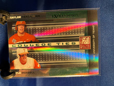 2008 Elite Extra College Ties Green #CTC-13 Taylor Teagarden Kyle Russell /1500