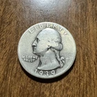 1939 WASHINGTON QUARTER GOOD DATE Actual Coin NICE Details Good Addition