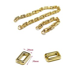 Silver Gold Acrylic Purse Chain Strap Handbag Handles Purse Replacement Chain