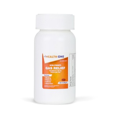Ultra Strength Gas Relief Softgels, 160 Count, Simethicone 180mg