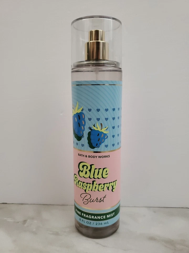 Bath & Body Works BLUE FRAMBUESA RÁFAGA FINA FRAGANCIA SPRAY CORPORAL LOTE DE 3 UNIDADES  Foto 2 de 3