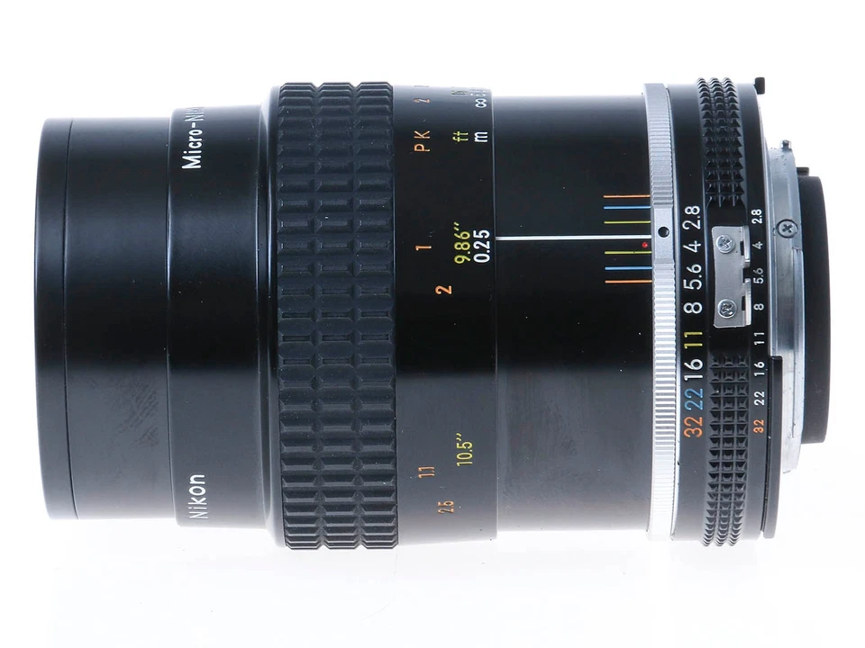 Lente Nikon Micro NIKKOR Ai-S 55 mm f2,8 enfoque manual montaje F con capucha *EXCELENTE* Foto 4 de 4
