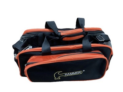 Bowling 2 Ball Tasche Hammer Double Tote Hammerzeichen Orange, fast NEU!