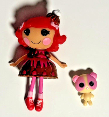 RARE HTF Lalaloopsy Mini 3  Choco Whirl Swirl Doll and Pet 