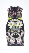 ASOS Maternity Womens Multicoloured Floral Sheath Dress Size 10