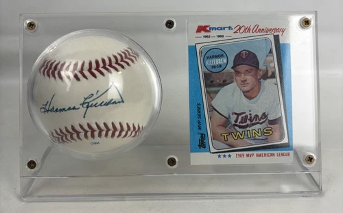 Harmon Killebrew Autographed Signed Rawlings Official Baseball w/ Card TWINS