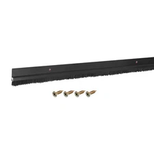 Door Brush Bottom Sweep H-Shape 0.4" PP Brush 35" L Black