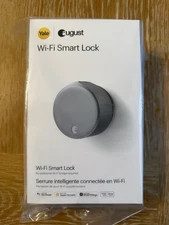 August Smart Lock 4th Generation WiFi ASL-05 Silver -New In Box AUG-SL05-M01-S01