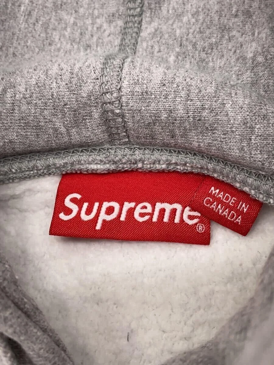 Felpa Supreme con cappuccio M cotone argento usata