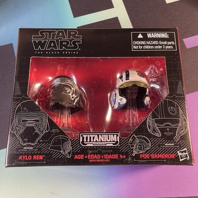 Star Wars The Black Series Titanium Helmets Kylo Ren Poe Dameron 