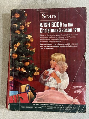 #ad #ad 1970 SEARS WISH CHRISTMAS CATALOG FASHION TOYS MARX BARBIE GI JOE DOLLS CARS $60.00