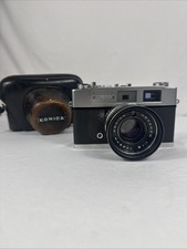 Vintage Konica Auto S2 35mm Rangefinder Camera Hexanon 45mm f/1.8 Lens As-Is