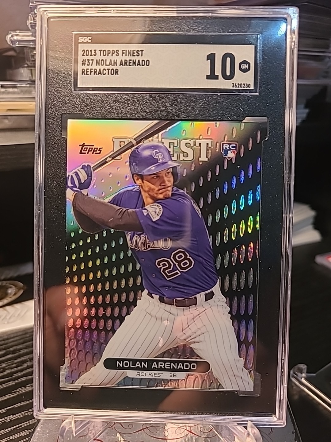 2013 Topps Finest Nolan Arenado Refractor SGC 10