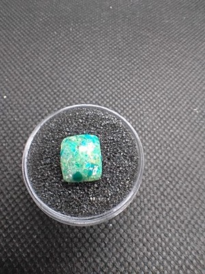 Turquoise Blue Peruvian Opal Cushion Cut 2.25ct 10.2mmx9mmx3.8mm