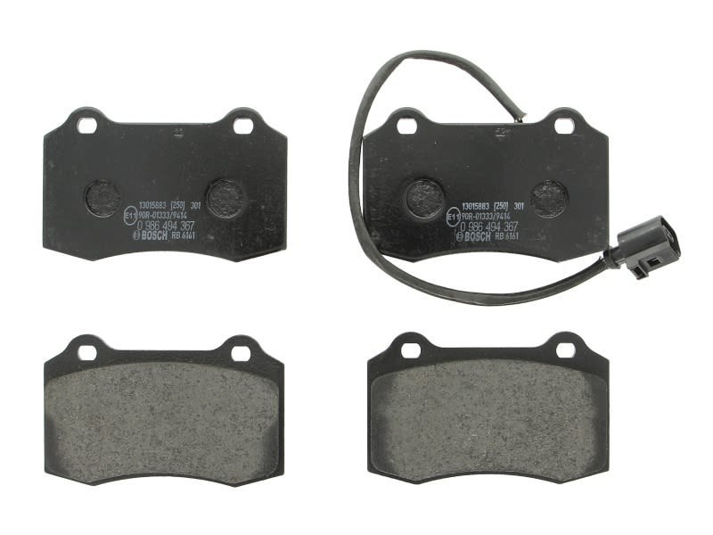 Kit plaquettes frein BOSCH Leon 1M1 résistant à usure pour stopper sifflement