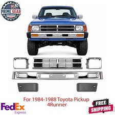 Front Bumper Chrome Grille Assembly Kit For 1984-1988 Toyota Pickup 4runner