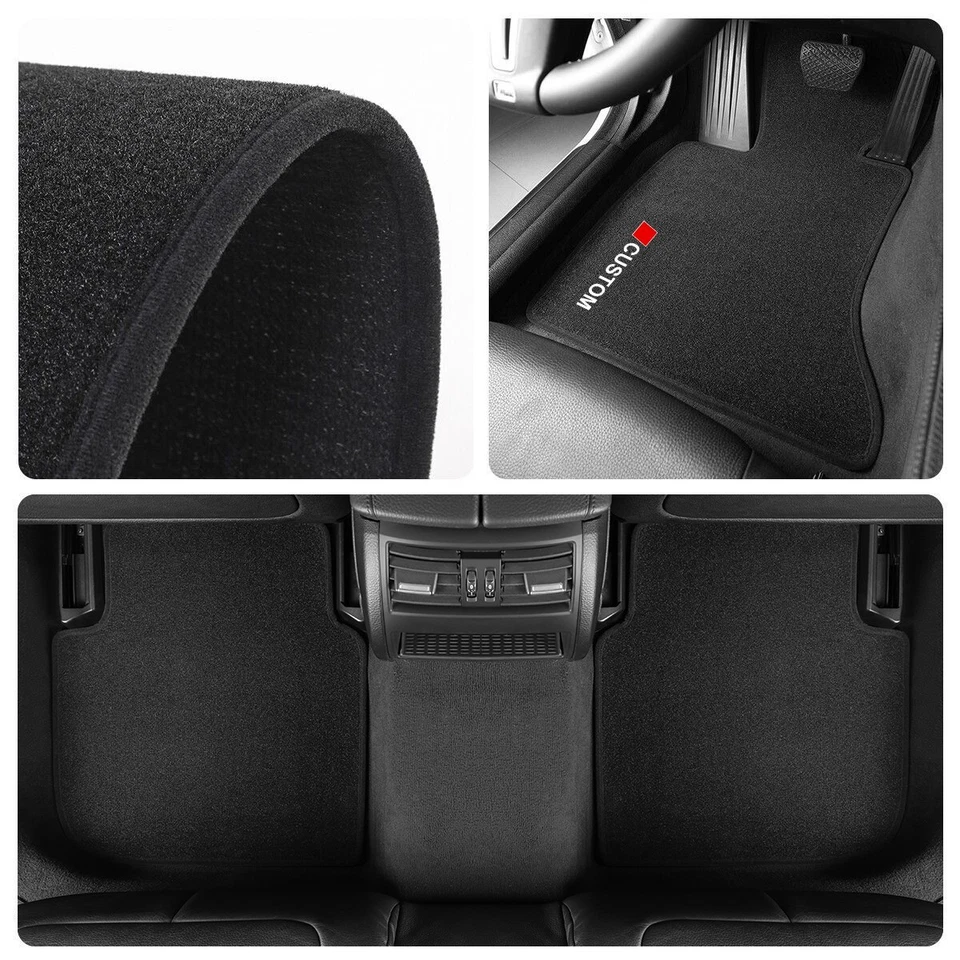 For Audi A4 S4 RS4 B8 2007-2016 Quality Carpet Velour Car Floor Mats Liners - Image 3 of 4