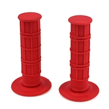 22mm 7/8" Universal Motorcycle Rubber Handlebar Grips for KLX SDG XR CRF Red