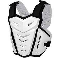 Lightweight Motorcycle Armor Protective Gear Chest and Back Protector White