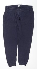 Mens UK Size L Burton Menswear London Regular Fit Jogger Blue Trousers