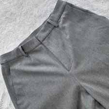 Uniqlo Pants Womens S Gray Twill Dress Pants Stretch Pockets Zip Business