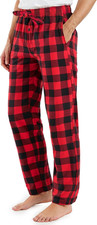 Mens Flannel Pajama Pants with Pockets Soft Cotton Sleepwear Lounge PJ Bottoms