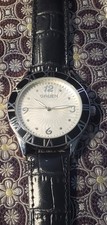 Gruen Quartz Watch Mens Sun Ray's Cream Color Dial New Battery