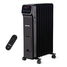 Image of GEEPAS Oil Filled Radiator Digital Portable 9 11 Fin Heater Thermostat Remote