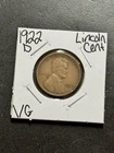 1922 D Lincoln Wheat Cent Penny Nice VG Very Good Better Date 1c Coin (Raw18980)