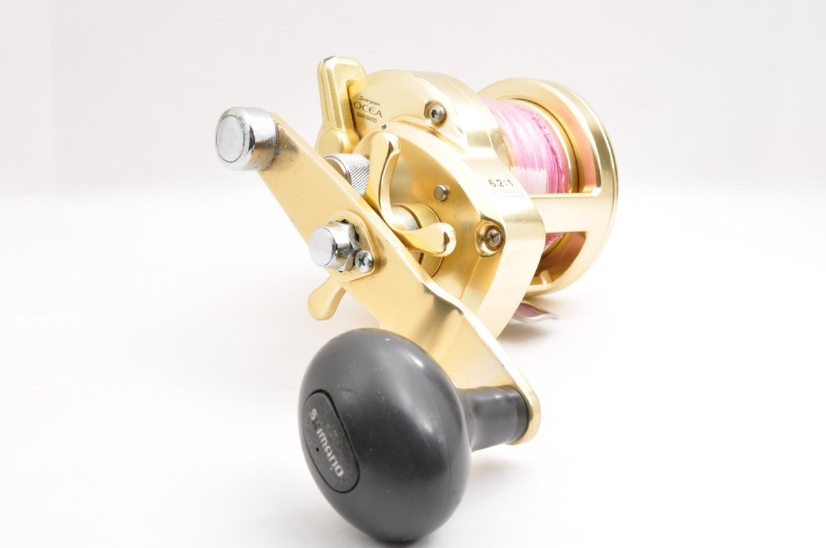 Shimano Scorpion Ocea Jigger 1500 555g 6.2:1 Gold Used Baitcast