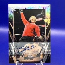2026 Topps Chrome WWE Solo Sikoa Black Refractor Auto 08/10