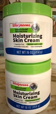 Walgreens Moisturizing Skin Cream Compare to Cetaphil 16 oz Lot of 2 Exp 2/13/28