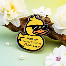 Drive Safe Keychain for Him Boyfriend Husband I Love You Gifts for Him Her Gift
