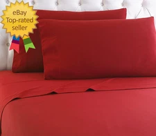 Empire Home Heavy Winter Flannel 100% Cotton Sheet Set Fitted Flat Pillow