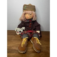 Vtg 1989 Little Souls Inc Winifred Doll Created by Gretchen Wilson Folk Art Doll