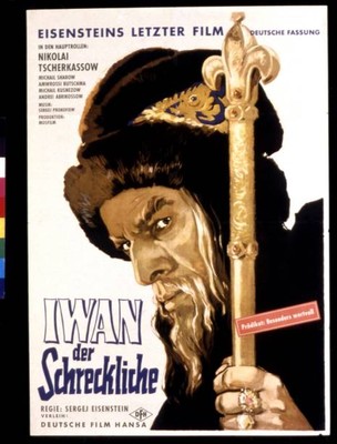 Ivan The Terrible poster PART TWO Nikolai Cherkasov as Czar Iv- 1958 Old Photo 1