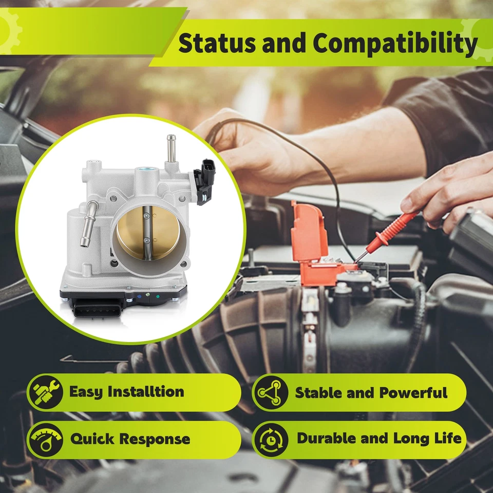 16112-AA180 Throttle Body For 2005-2011 Subaru Impreza Legacy Outback 2.5L 2.5i - Image 3 of 4