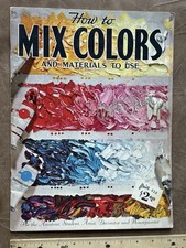 Vintage Walter Foster Art Instruction Book   How to Mix Colors and Materials