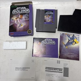 Star Soldier 100% Complete in Box CIB Factory  (Nintendo, NES 1989) 🔥