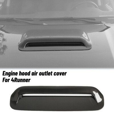 ABS Carbon Fiber Hood Air Conditioner Vent Trim For 2010-2020 4Runner TRD