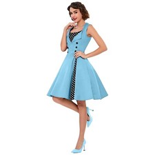 Killreal Retro Blue Dress Sz Medium 