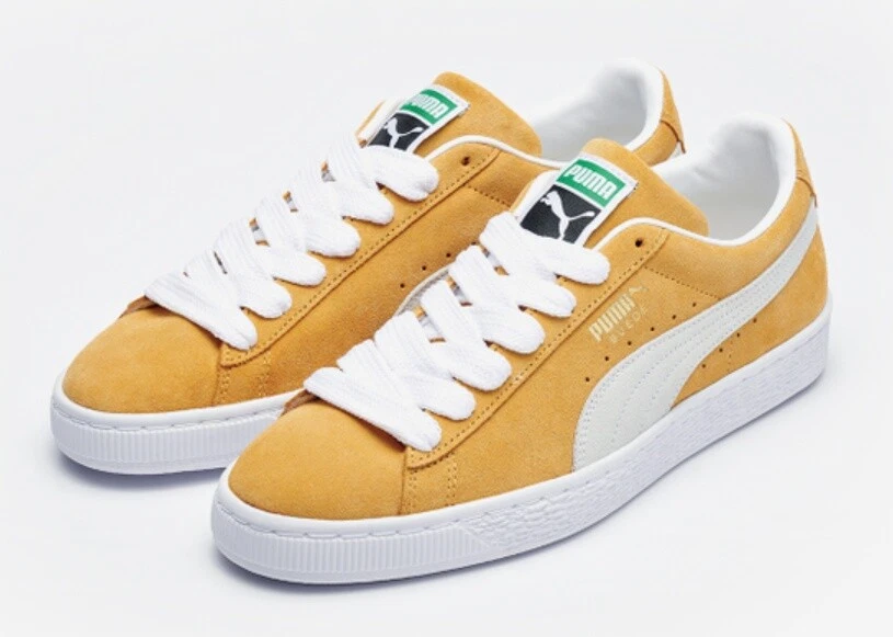 PUMA Suede Classic XXI Yellow/Black/White Men's Shoe - Hibbett