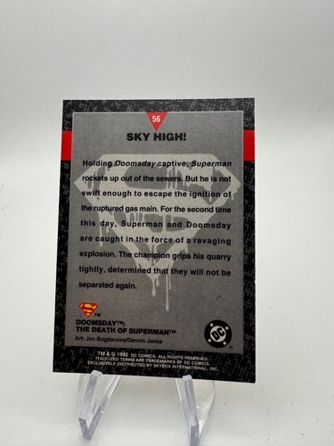 The Death of Superman Doomsday Trading Card YOU PICK DC Comic 1992 Fleer Skybox - Picture 136 of 206