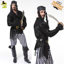 Pirate Costumes Halloween Adult Men Cosplay Costume Cool Pirate Role Play Party