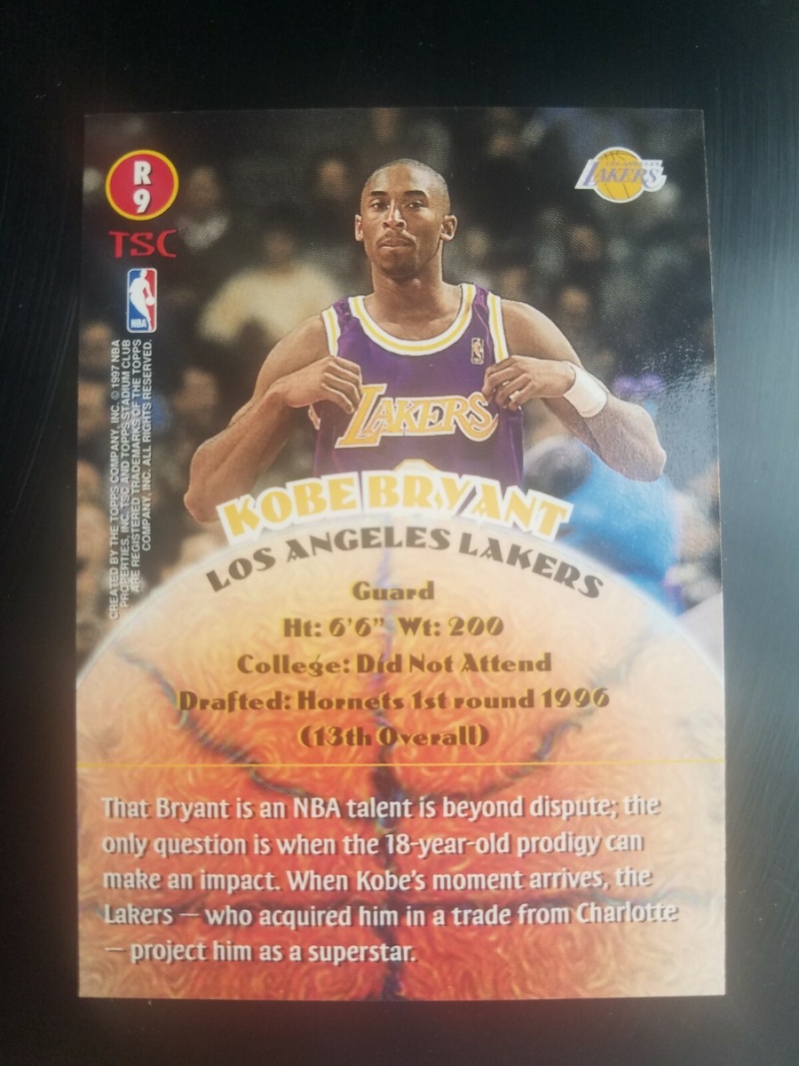 1996-97 Topps Stadium Club - Rookies Series 2 Kobe Bryant