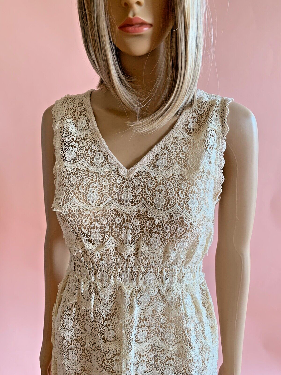 white christmas dresses Spaghetti Straps Cream Lace Top Simple A-line Beach Wedding Dress, WD3 –  SposaBridal