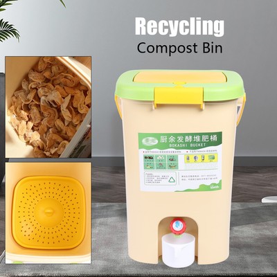 21l Living Food Waste Compost Bin For Kitchen Under Sink Or