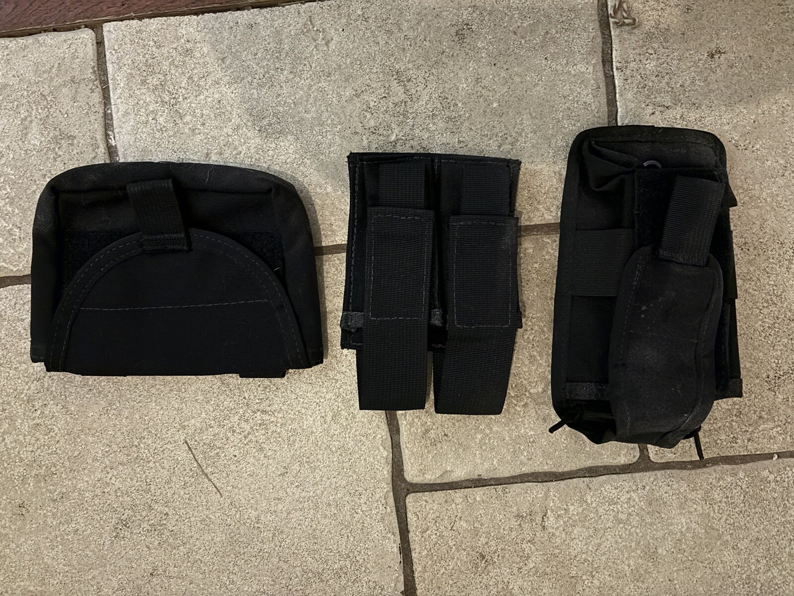 Molle Double Pistol Pouch Double Magazines, Radio Pouch/M4 Mag, Small Dump Pouch-image