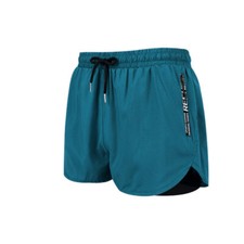 Men's Quick Dry Double-Layer Athletic Quick Dry Bathing Suit Beach Swim Trunks